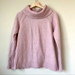 Caslon Small Wool Blend Sweater Mauve Pink